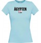Lady T-Shirt Fußball Ländershirt Ägypten, hellblau, L
