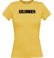 Lady T-Shirt Fußball Ländershirt Kolumbien, gelb, L