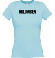 Lady T-Shirt Fußball Ländershirt Kolumbien, hellblau, L