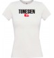 Lady T-Shirt Fußball Ländershirt Tunesien, weiss, L