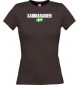 Lady T-Shirt Fußball Ländershirt Saudiarabien, braun, L