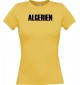 Lady T-Shirt Fußball Ländershirt Algerien, gelb, L