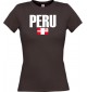 Lady T-Shirt Fußball Ländershirt Peru