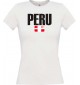 Lady T-Shirt Fußball Ländershirt Peru, weiss, L