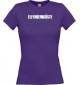 Lady T-Shirt Fußball Ländershirt Elfenbeinküste, lila, L