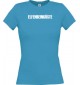 Lady T-Shirt Fußball Ländershirt Elfenbeinküste, türkis, L
