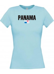 Lady T-Shirt Fußball Ländershirt Panama, hellblau, L