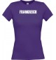 Lady T-Shirt Fußball Ländershirt Frankreich, lila, L