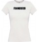 Lady T-Shirt Fußball Ländershirt Frankreich, weiss, L