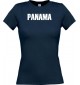 Lady T-Shirt Fußball Ländershirt Panama, navy, L