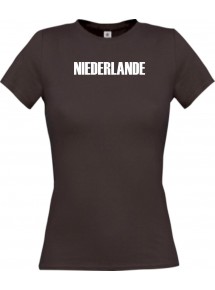 Lady T-Shirt Fußball Ländershirt Niederlande