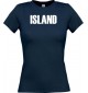 Lady T-Shirt Fußball Ländershirt Island