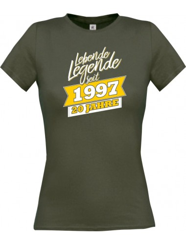 Lady T-Shirt Lebende Legenden seit 1997 20 Jahre, grau, L