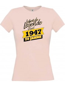 Lady T-Shirt Lebende Legenden seit 1947 70 Jahre