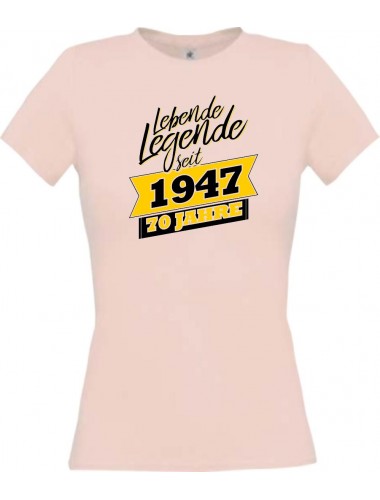 Lady T-Shirt Lebende Legenden seit 1947 70 Jahre