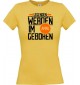 Lady T-Shirt Legenden werden im APRIL geboren, gelb, L