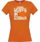 Lady T-Shirt Legenden werden im AUGUST geboren, orange, L