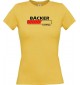 Lady T-Shirt Bäcker Loading gelb, L