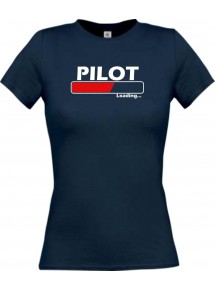 Lady T-Shirt Pilot Loading navy, L