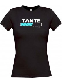 Lady T-Shirt Tante Loading schwarz, L
