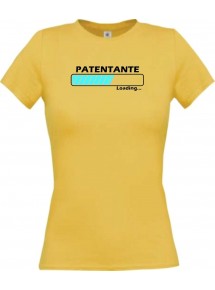 Lady T-Shirt Patentante Loading gelb, L