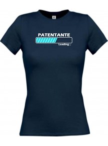 Lady T-Shirt Patentante Loading navy, L