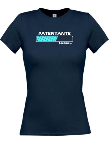 Lady T-Shirt Patentante Loading navy, L