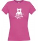 Lady T-Shirt  TED Thunder Teddy for Life Teddy Kult Klamotten, pink, L