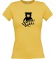 Lady T-Shirt  TED Thunder Teddy for Life Teddy Kult Klamotten, gelb, L