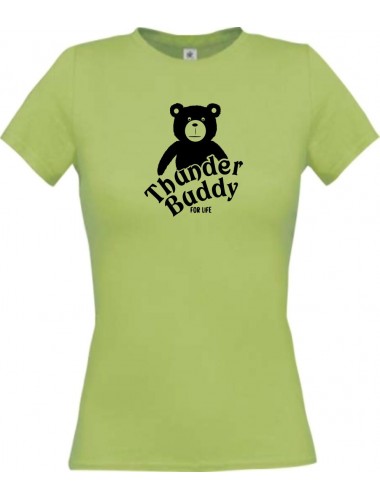 Lady T-Shirt  TED Thunder Teddy for Life Teddy Kult Klamotten, pistas, L
