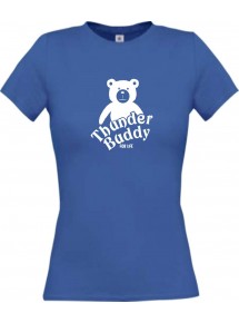 Lady T-Shirt  TED Thunder Teddy for Life Teddy Kult Klamotten, royal, L