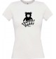 Lady T-Shirt  TED Thunder Teddy for Life Teddy Kult Klamotten, weiss, L