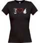Lady T-Shirt Obst I love Birne, schwarz, L