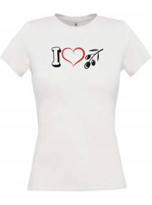 Lady T-Shirt Obst I love Olive