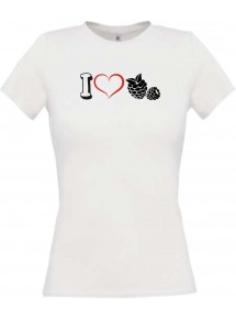 Lady T-Shirt Obst I love Brombeere