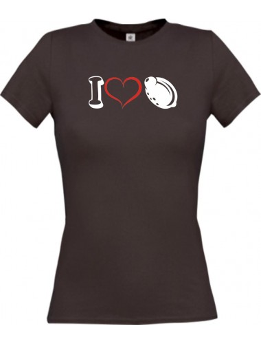 Lady T-Shirt Obst I love Zitrone