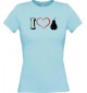 Lady T-Shirt Obst I love Birne Williams, hellblau, L