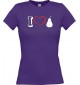 Lady T-Shirt Obst I love Birne Williams, lila, L