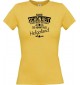 Lady T-Shirt Wahre Schönheit kommt aus Helgoland, gelb, L