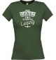 Lady T-Shirt Wahre Schönheit kommt aus Leipzig, gruen, L