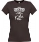 Lady T-Shirt Wahre Schönheit kommt aus Köln, braun, L