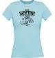 Lady T-Shirt Wahre Schönheit kommt aus Waren, hellblau, L