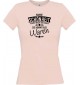 Lady T-Shirt Wahre Schönheit kommt aus Waren, rosa, L