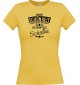 Lady T-Shirt Wahre Schönheit kommt aus Schalke, gelb, L