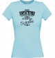 Lady T-Shirt Wahre Schönheit kommt aus Schalke, hellblau, L