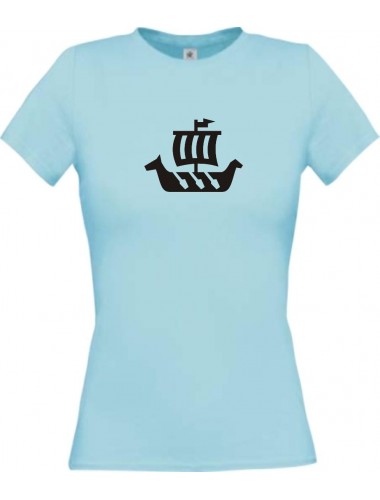Lady T-Shirt Winkingerschiff,Skipper, Kapitän, kult