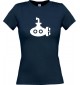 Lady T-Shirt U-Boot, Tauchboot, Kapitän, kult, navy, L