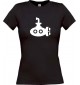 Lady T-Shirt U-Boot, Tauchboot, Kapitän, kult, schwarz, L