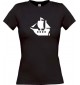 Lady T-Shirt Winkingerschiff, Boot, Skipper, Kapitän, kult, schwarz, L