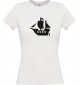 Lady T-Shirt Winkingerschiff, Boot, Skipper, Kapitän, kult, weiss, L